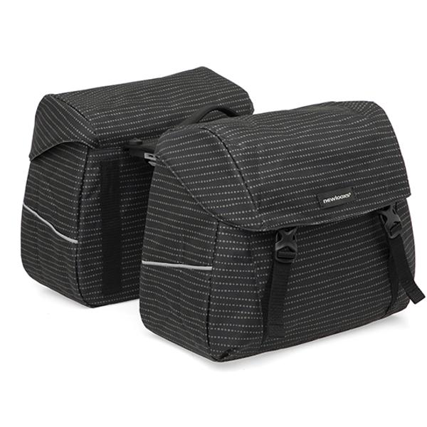 BAG BICYCLE LUGGAGE RACK BRIDGE NEWLOOXS JOLI NOMI NOIR MIK - 37 LITRES - 380x300x180MM