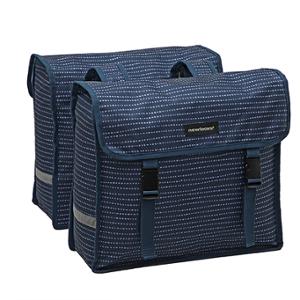 SACOCHE VELO PORTE BAGAGE A PONT NEWLOOXS FIORI NOMI BLEU - 30 LITRES - 370x330x125MM