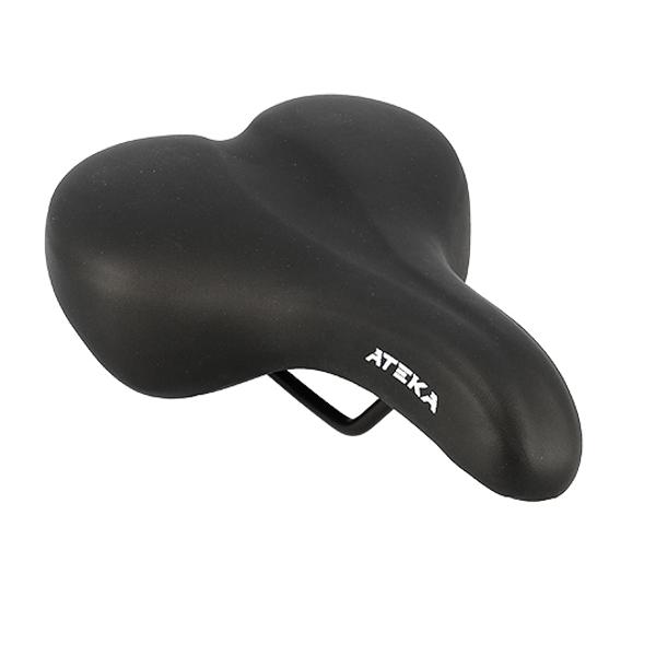 SADDLE -LEISURE- MONTE GRAPPA 6100 ATEKA UNISEX BLACK  - WITH HANDLE