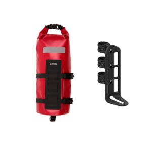 BAG BICYCLE FORK GRAVEL ZEFAL Z ADVENTURE FORK PACK RED VOL. 6L (DIAM 150X365MM)