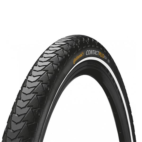 PNEU VTC / URBAIN 27.5X2.20 TR CONTINENTAL E CONTACT PLUS TT NOIR (55-584) VAE / EBIKE