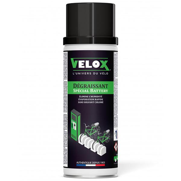NETTOYANT / DEGRAISSANT VELO VELOX DIELECTRIQUE SPECIAL BATTERIE VAE / E BIKE (AEROSOL 400ML)