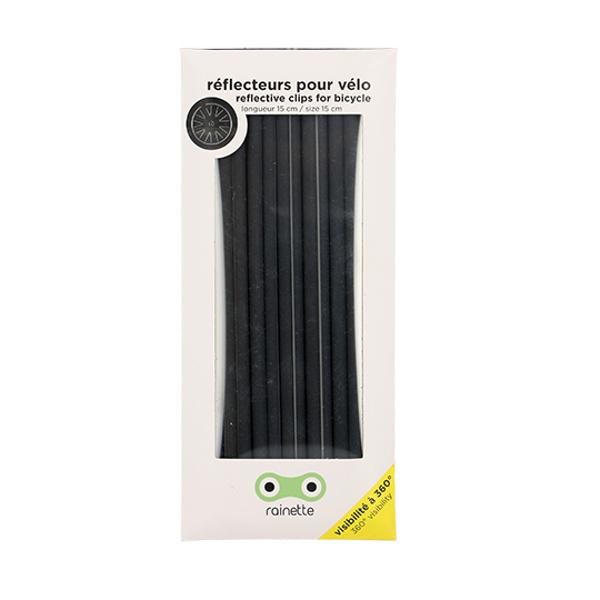 REFLECTEUR POUR RAYON DE VELO 150 MM RAINETTE GRIS ANTHRACITE (12 PIECES)