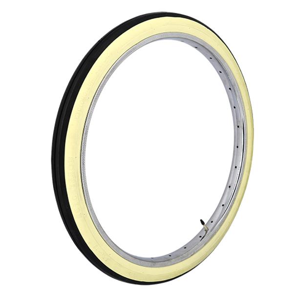 PNEU CYCLO 19" 1 3 / 4 X 19 HUTCHINSON SOLEX NERVURE REINF 21B TT - PRIX NET - FLANC BEIGE