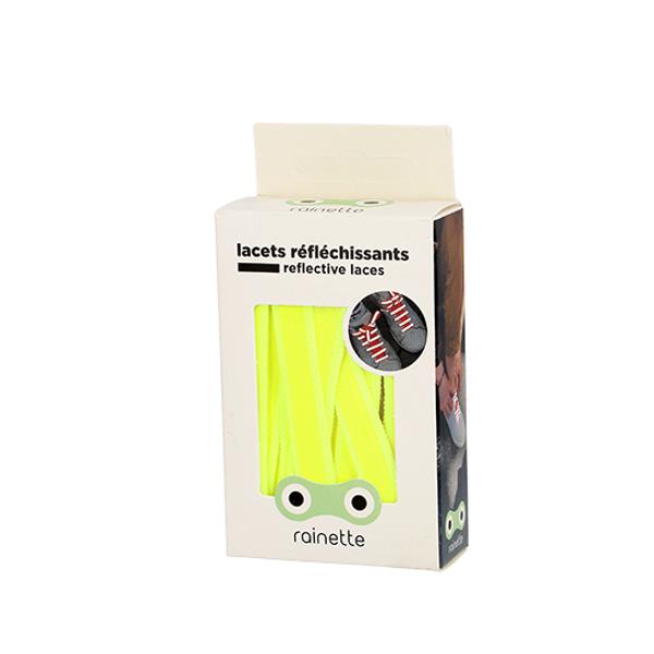 LACET REFLECHISSANT RAINETTE JAUNE FLUO BANDE REFLECHISSANTE JAUNE FLUO - 120 CM -