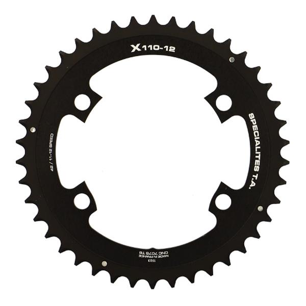 PLATEAU ROUTE DIAM 110 EXTER 42DTS NOIR X110 (COMP.SHIM 9200 / 8100 / 7100) TA 12V. 4 BRANCHES