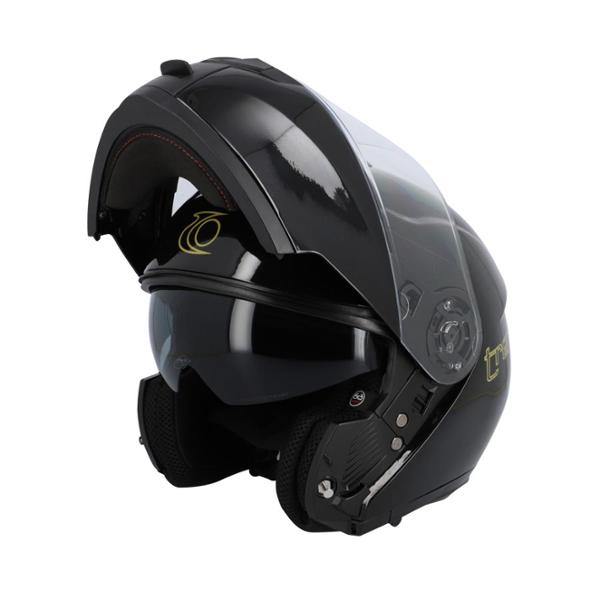 CASQUE INTEGRAL MODULABLE TRENDY MT-706 DV NOIR BRILLANT / LOGO OR T53-54 XS - ECE22-06