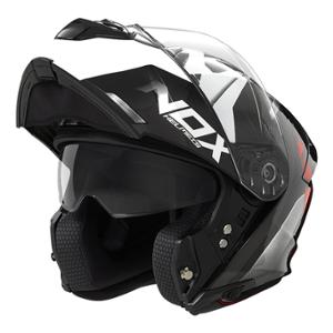 CASQUE MODULABLE NOX N960 CRUZR BLANC / ROUGE T55-56 S