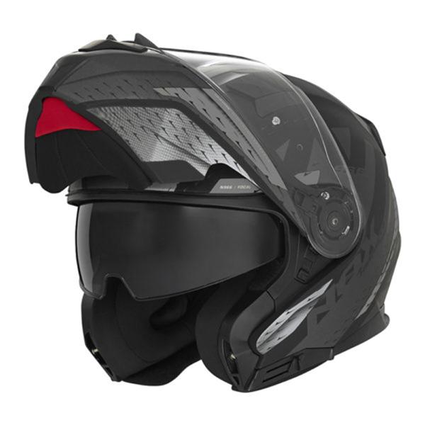 CASQUE MODULABLE NOX N966 FOCAL NOIR MAT / TITANIUM T53-54 XS