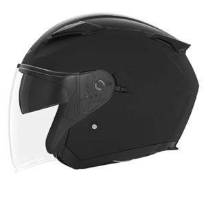 CASQUE JET DOUBLE ECRAN NOX N129  NOIR MAT T53-54 XS