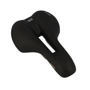 SADDLE -LEISURE- SELLE ROYAL PREMIUM ELLIPSE ATHLETIC UNISEX BLACK WITH CENTRAL OPENING