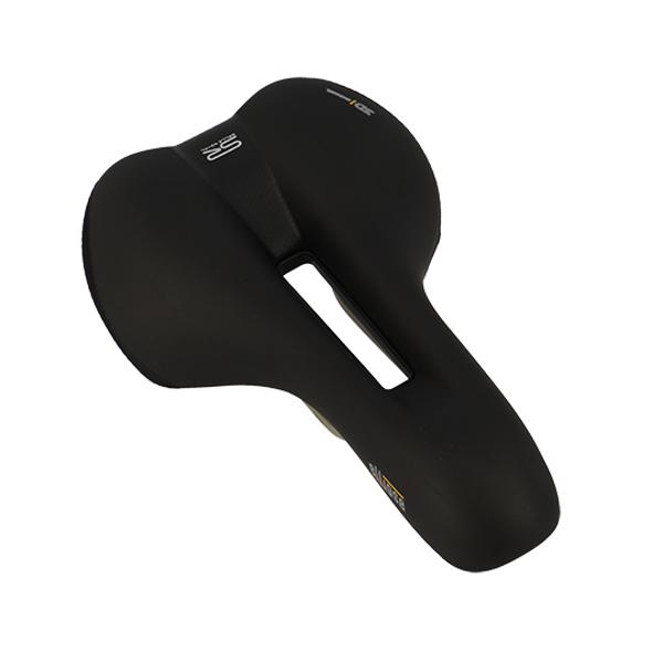 SELLE LOISIR SELLE ROYAL PREMIUM ELLIPSE ATHLETIC UNISEX NOIR AVEC OUVERTURE CENTRALE