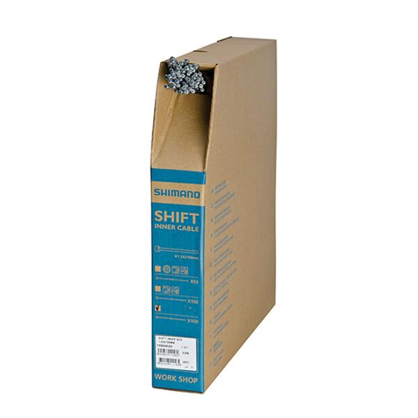 CABLE -DERAILLEUR-  GALVA SHIMANO Ø1.2mm L2.10m (BOX x 100)