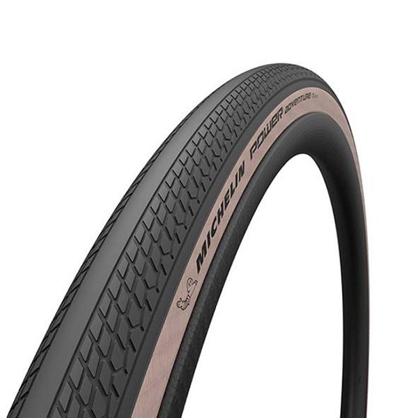 PNEU GRAVEL 700X42C TS MICHELIN POWER ADVENTURE TLR NOIR / BEIGE (42-622)