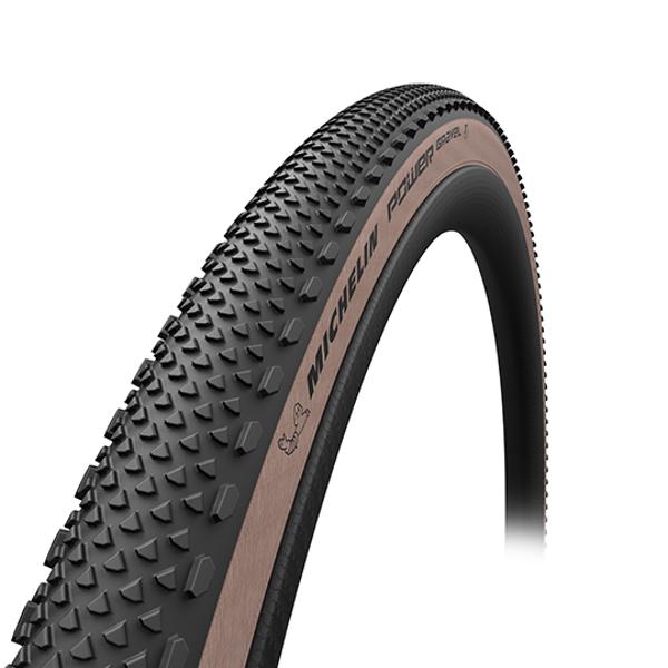 PNEU GRAVEL 700X47C TS MICHELIN POWER GRAVEL CLASSIC TLR NOIR / BEIGE (47-622)