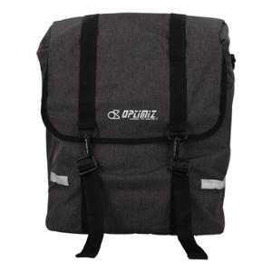 BOLSA PARA BICICLETA PARA SOPORTE DE EQUIPAJE OPTIMIZ GRIS OSCURO - 17L