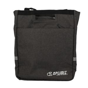 BOLSA PARA BICICLETA PARA SOPORTE DE EQUIPAJE OPTIMIZ ISOTÉRMICA GRIS OSCURO - 17L