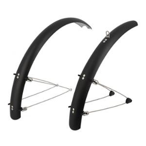GARDE BOUE VTC / VTT 20'' STRONG PLASTIQUE A TRINGLES 54MM NOIR MAT (PR)