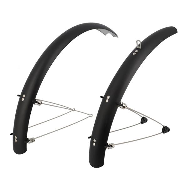 GARDE BOUE VTC / VTT 20'' STRONG PLASTIQUE A TRINGLES 54MM NOIR MAT (PR)