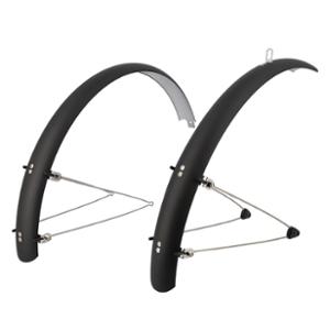GARDE BOUE VTC / VTT 24'' STRONG PLASTIQUE A TRINGLES 54MM NOIR MAT (PR)