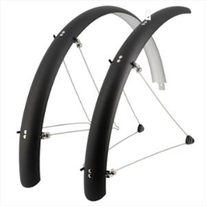 GARDE BOUE VTC / VTT 26'' STRONG TOUR PLASTIQUE A TRINGLES 54MM NOIR MAT (PR)