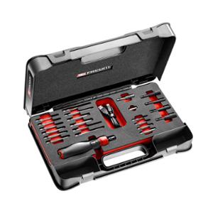 ASSISTED SCREWDRIVER E-PROTWIST IN MBOX FOAM TRAY WITH 23 ACCESSORIES FACOM ATPA4V.J23PB