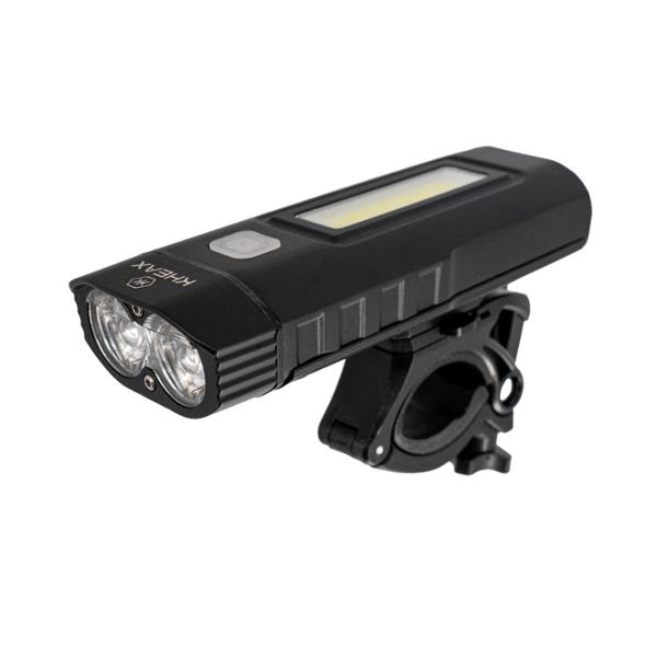 ECLAIRAGE VELO AV RECHARG.MICRO USB KHEAX SARIN II 500L FIXATION CINTRE LED POWERBANK