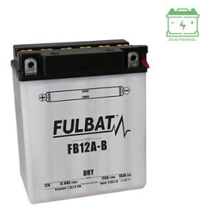 BATTERIE FB12A-B FULBAT 12V12AH LG134 L80 H160 (LIVRE AVEC ACIDE)