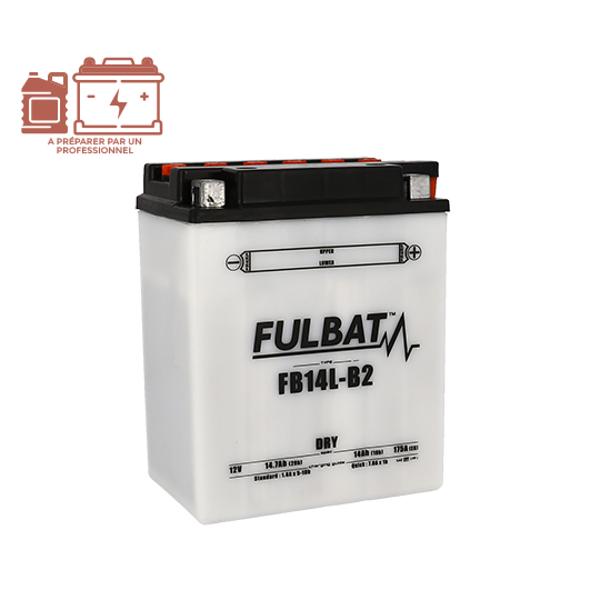 BATTERIE FB14L-B2 FULBAT 12V14AH LG134 L89 H166 - (LIVRE AVEC ACIDE)