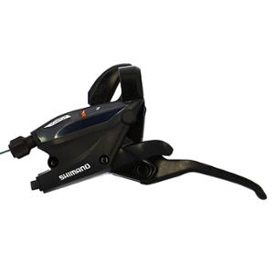 LEVIER / MANETTE VTT HYDRO 2V. SHIMANO STEF505 DISQUE NOIR 3 DOIGTS