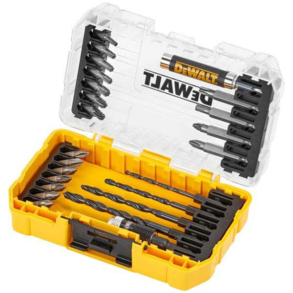 EMBOUT / FORET DEWALT TOUGHCASE (COFFRET 25 PCES 3mm A 50mm)