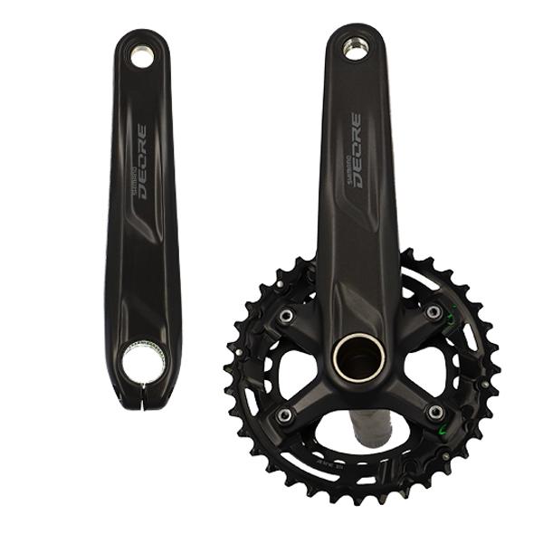 PEDALIER VTT DOUBLE 36-26D L175 ALU SHIMANO DEORE M4100 10V.