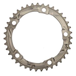 CHAIN RING -ROAD-  Ø 130 INTERM 39 TEETH SILVER SHIMANO ORIGINAL 105 5703 10 GEARS  - 5 SPOKES