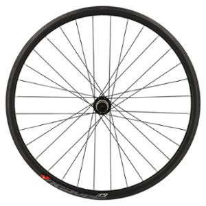 WHEEL -GRAVEL- 700 -REAR- BLACK RIM MACH1 GRAVEL 19 TUB. READY HUB DISC CENTERLOCK TRANS AXEL