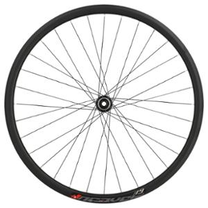 ROUE GRAVEL 700 AV JANTE NOIR MACH1 PULSE 19 TUB. READY MOY. SHIM RS470 DISQUE CL AXE TRAV