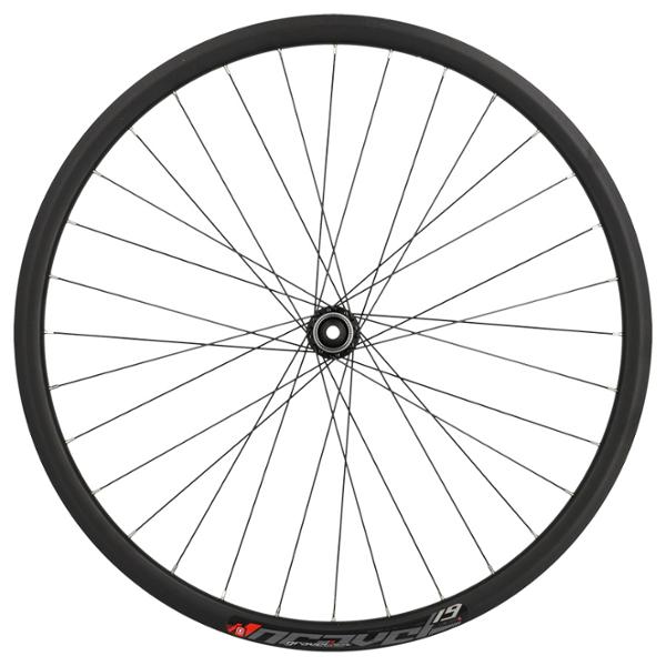 ROUE GRAVEL 700 AV JANTE NOIR MACH1 PULSE 19 TUB. READY MOY. SHIM RS470 DISQUE CL AXE TRAV