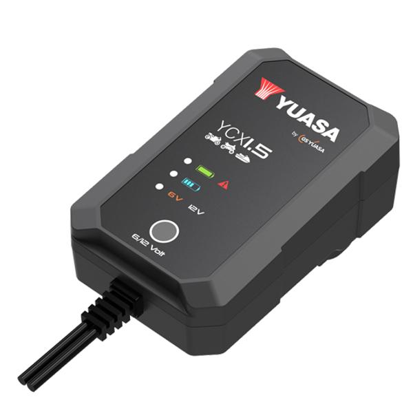 CHARGEUR BATTERIE YUASA YCX1.5 - 6V / 12V 1.5A