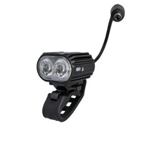 ECLAIRAGE VELO AV RECHARG.USB KHEAX SIR II 1600L FIXATION CINTRE LED BATTERIE EXTERNE