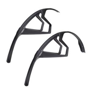 GARDE BOUE ROUTE 700 POLISPORT R-MUD 32MM NOIR MAT (PR)