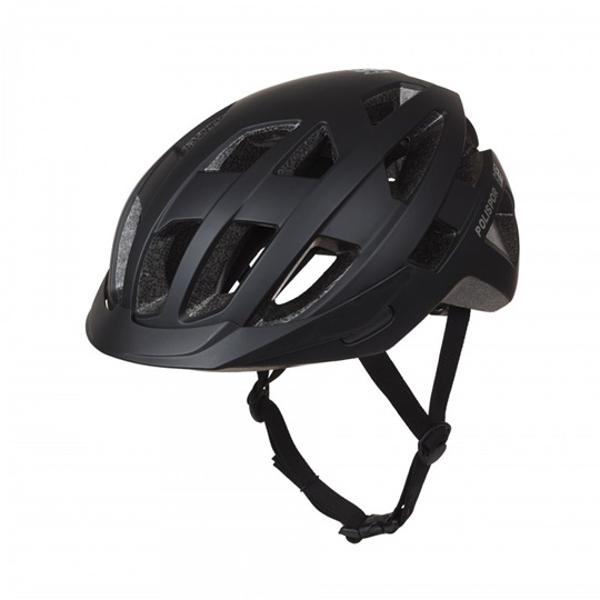 HELMET -URBAN- POLISPORT CITY MOVE MATTE BLACK IN MOLD -OCCIPITAL ADJUST SIZE: M 54/58