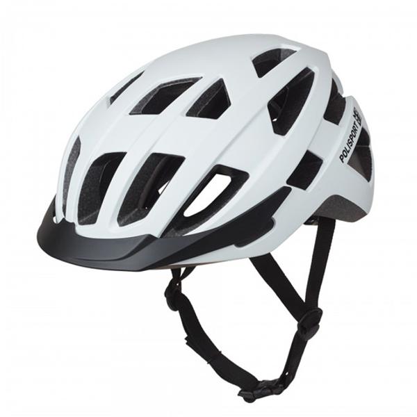CASQUE URBAIN POLISPORT CITY MOVE BLANC MAT IN MOLD REGLAGE OCCIPITAL T.L 58 / 61