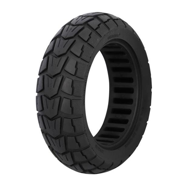 PNEU TROTTINETTE ELECTRIQUE 10"X2.75 PLEIN NOIR - PROFIL CROSS