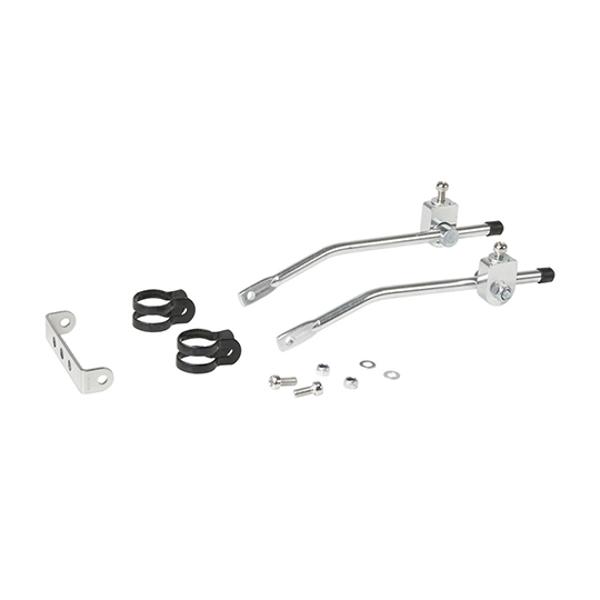 KIT DE FIXATION POUR PORTE BAGAGE ARRIERE ARGENT (195MM)