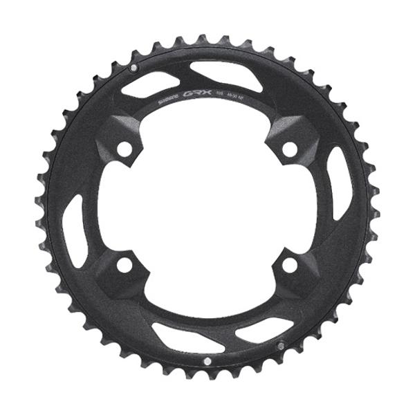 PLATEAU GRAVEL DOUBLE DIAM 110 EXTER 46DTS NOIR SHIMANO ORIGINE GRX600 4 BRANCHES 10V.