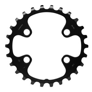 CHAINRING -MTB- DOUBLE Ø64 INTER 24 TEETH BLACK 4 SPOKES SHIMANO ORIGIN SLX M7000 11 GEARS
