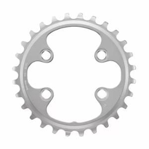 CHAINRING -MTB- DOUBLE Ø64 INTER 28 TEETH SIL GEARSER 4 SPOKES SHIMANO ORIGIN M8000 11 GEARS