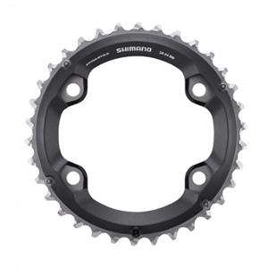CHAINRING -MTB- DOUBLE Ø96 EXTER 34 TEETH BLACK 4 SPOKES SHIMANO ORIGIN SLX M7000 11 GEARS