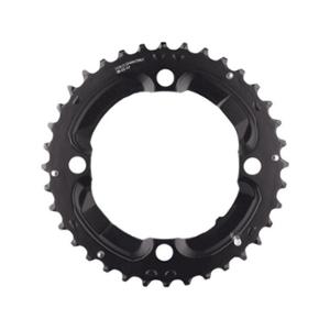 CHAIN RING -MTB- DOUBLE Ø 104 EXTER 36 TEETH 4 SPOKES SHIMANO ORIGIN DEORE 10 SPEED BLACK