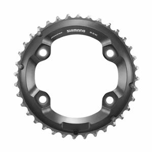 CHAINRING -MTB- DOUBLE Ø96 EXTER 36 TEETH BLACK 4 SPOKES SHIMANO ORIGIN XT M8000 11 GEARS