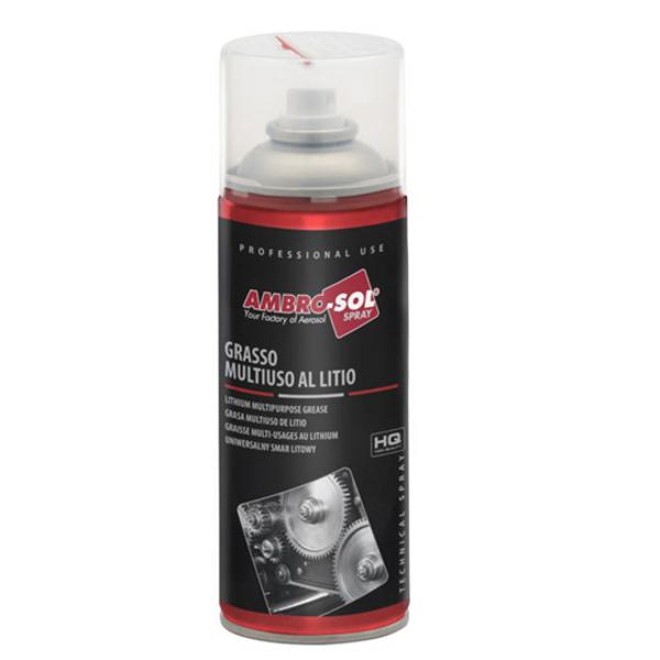 GRAISSE MULTIFONCTION AMBRO-SOL AU LITHIUM HAUTE QUALITE (AEROSOL 400 ML)